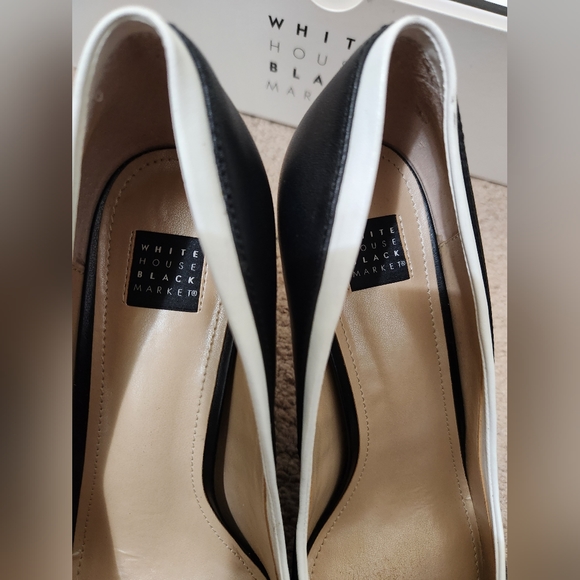White House Black Market Holly Leather Stiletto Pump - Picture 6 of 9